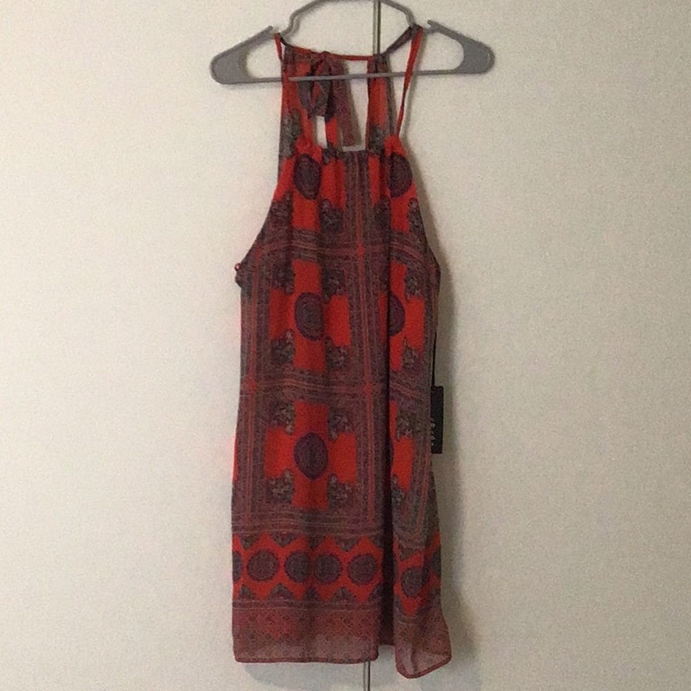 🎃3/$40 Lulus red floral dress NWT